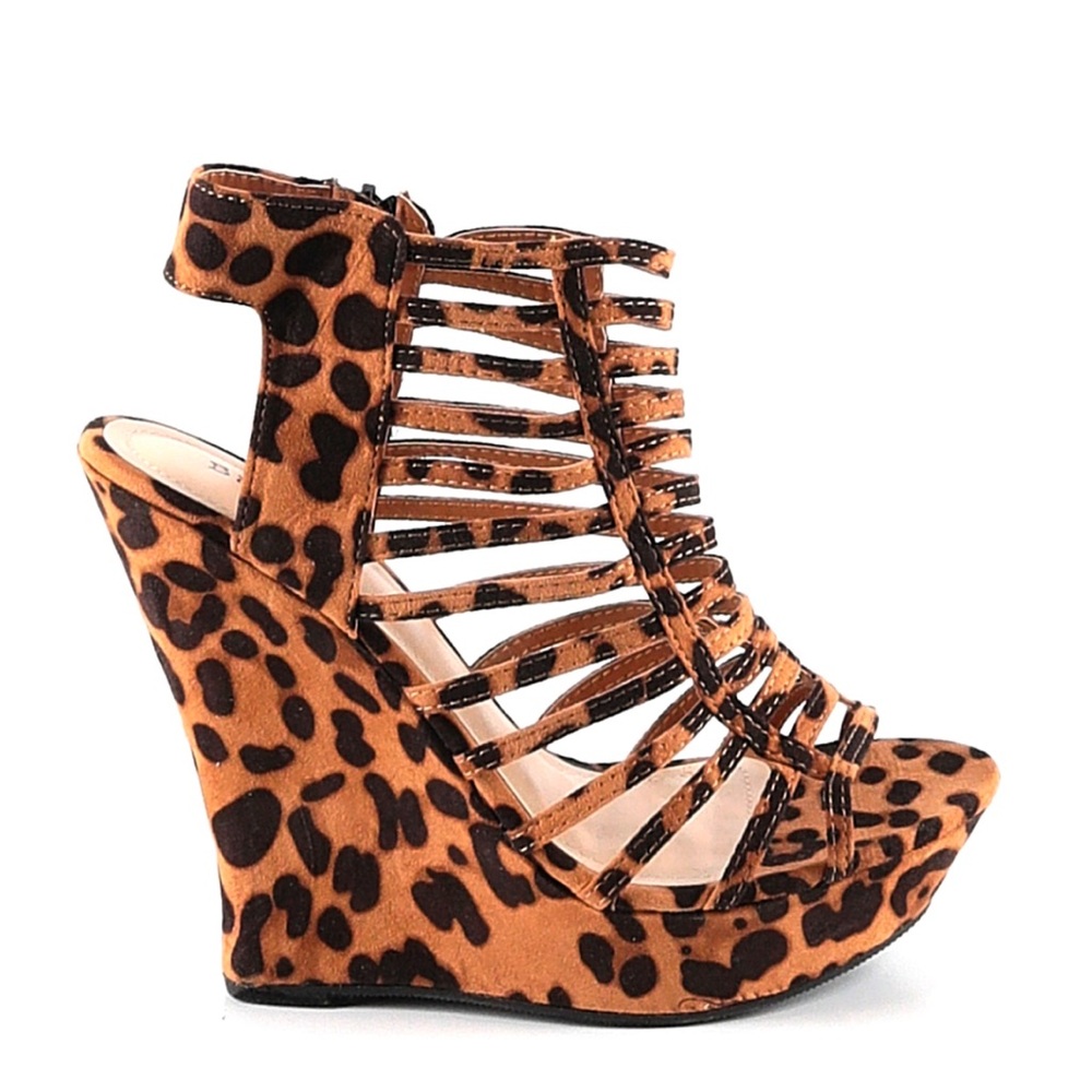 Leopard wedges